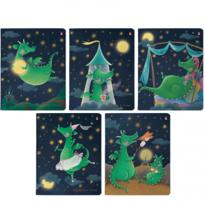 Տետր 12 Էջ քառակուսի Волшебные Драконы