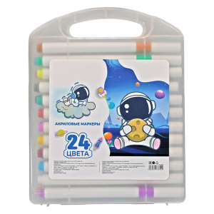 Маркеры Акриловые Космонавт 24 Цветов