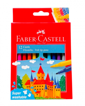 Ֆլոմաստեր Fibretip pen Castle Cardboardbox 12pc