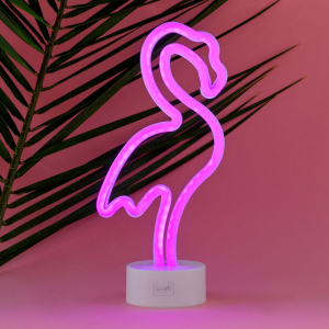 Neon Effect Led Lamp  -  It'S A Sign - Flamingo