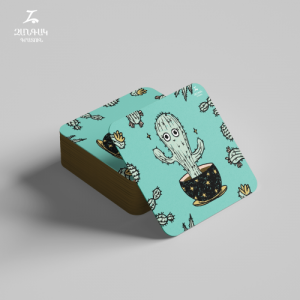 Բաժակի տակդիր. Կակտուս