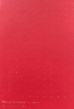Meeting Notes - red notebook
