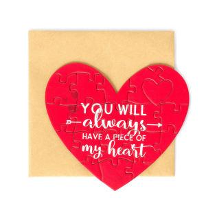 Large Greeting Card - Perfect Match - Heart