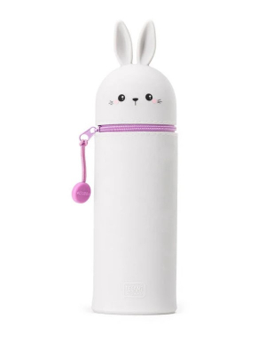 Kawaii  2-In-1 Soft Silicone Pencil Case - Bunny