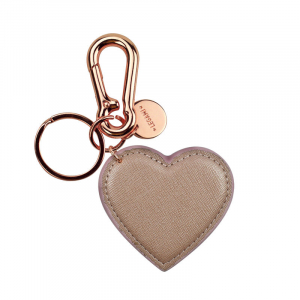 My Initial  - Key Ring - Heart - Pink