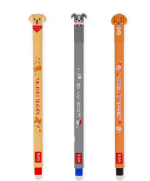 Set of 3 Erasable Pens - Fur-ever Friends