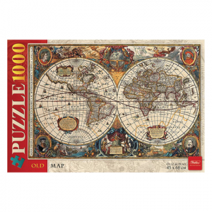 Пазл - Старинная карта мира
