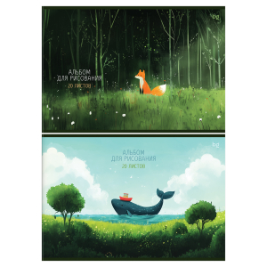 Նկարչական ալբոմ․ Կետաձուկ/Աղվես