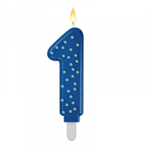 Maxi Cake Candle - Maxi Candle - Blue - 1