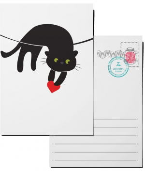 Սիրային բացիկ - Կատու