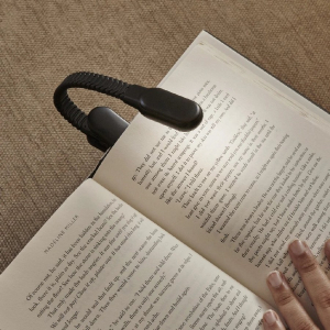 Rechargeable Clip Book Light Black