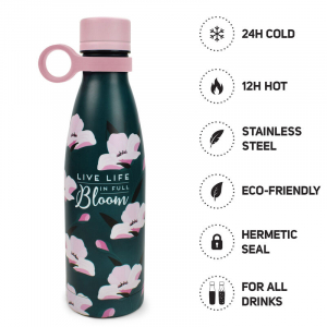Vacuum Bottle - Hot & Cold 500 Ml - Flower Boom