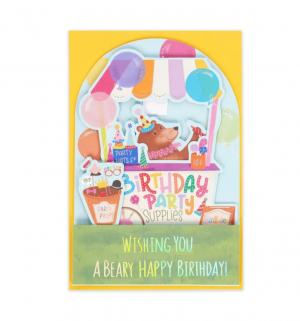 Pop-Up Card - Teddy Bear Cart
