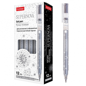 Գրիչ գելային արծաթագույն - SUPERNOVA