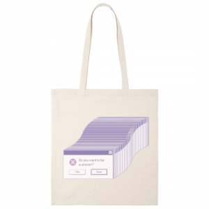 Կտորե պայուսակ սպիտակ  - Do you want to be a unicorn?