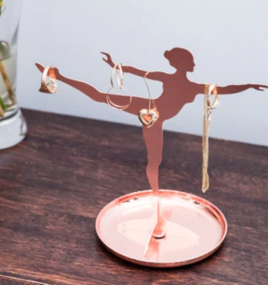 Ballerina Jewelry Stand Copper
