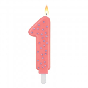 Maxi Cake Candle - Maxi Candle - Pink - 1