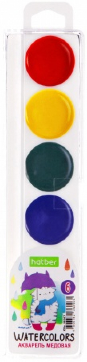 Акварель - 6 цветов ECO Приключения кота Пирожка