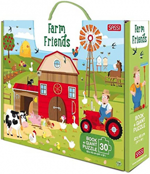 Farm Friends Book & Giant Puzzle