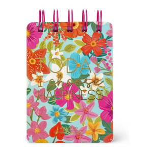 Spiral Notepad - Mini Spiral Notebook - Flowers