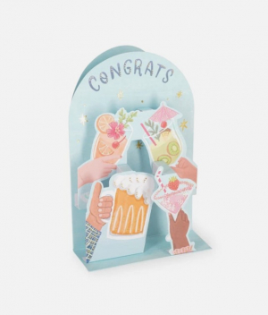 Greeting Card - Happy Birthday-Cocktail