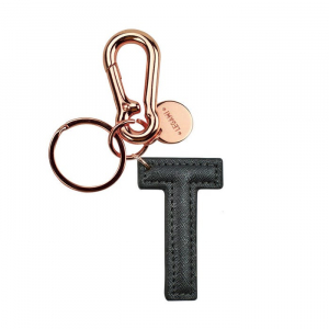 My Initial  - Key Ring - T - Black