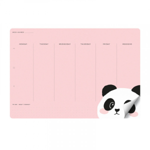 Smart Notes - Paper Mousepad & Notepad - Panda