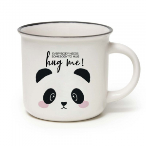 CUP-PUCCINO - NEW BONE CHINA PORCELAIN MUG - PANDA