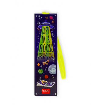 Bookmark With Elastic Band - Space
