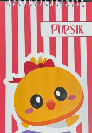Նոթատետր PUPSIK սպիռալով կարմիր