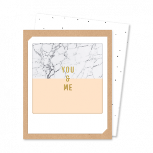 Открытка - You & Me (brown)