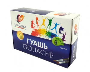 Գուաշ 6цв.,Луч Классика,банка 20 мл