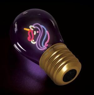 Decorative Lightbulb-Shaped Table Lamp - Unicorn - Bulb Fiction