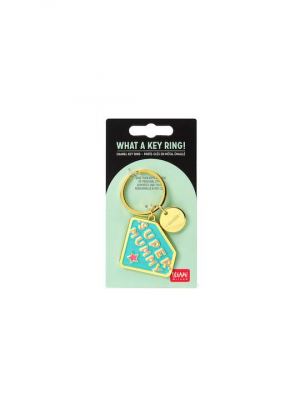 Enamel Key Ring - What A Key Ring - Super Mummy