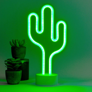 Neon Effect Led Lamp - It'S A Sign - Cactus