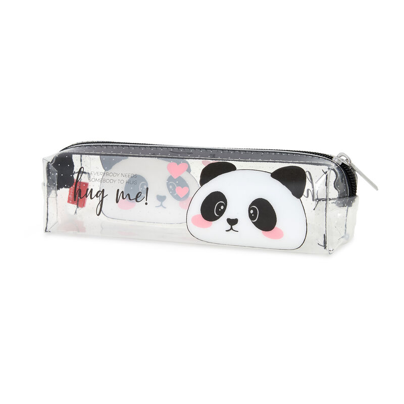 Transparent Pencil Case  -  Pencil Case - Transparent - Panda