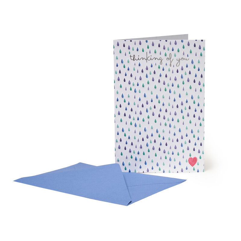 Large Greeting Card Greeting Card - Drops - Drops