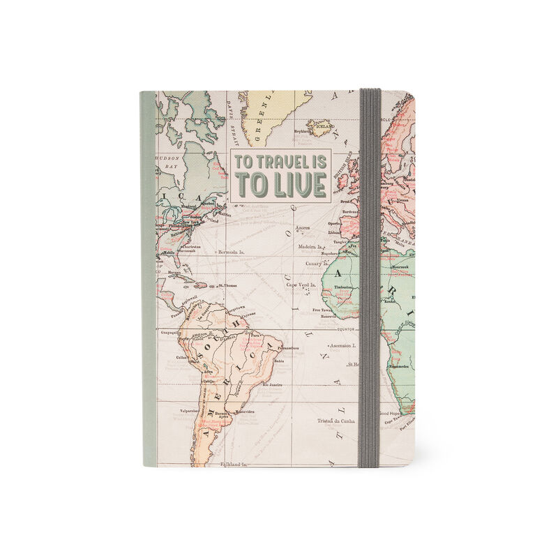Notebook - Photo Notebook - Medium Lined - Travel
