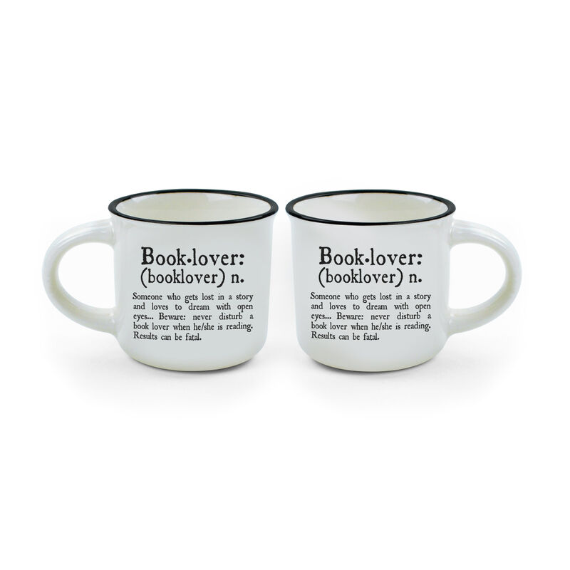 2 Coffee Mugs - Espresso For Two - Book Lover
