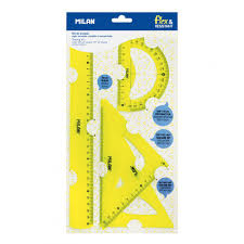 Քանոն Blister tracing kit with 30cm ruler - yellow