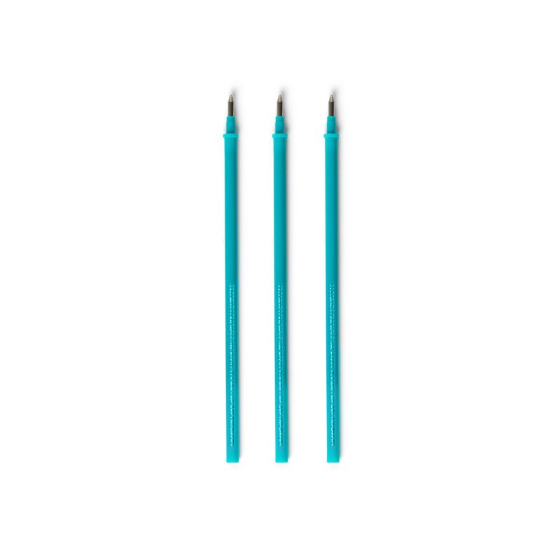 Refill Erasable Pen - Turquoise - Pack 3 Pcs