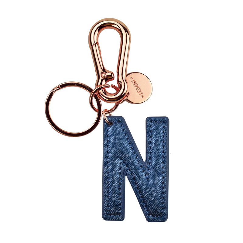 My Initial  - Key Ring - N - Blue